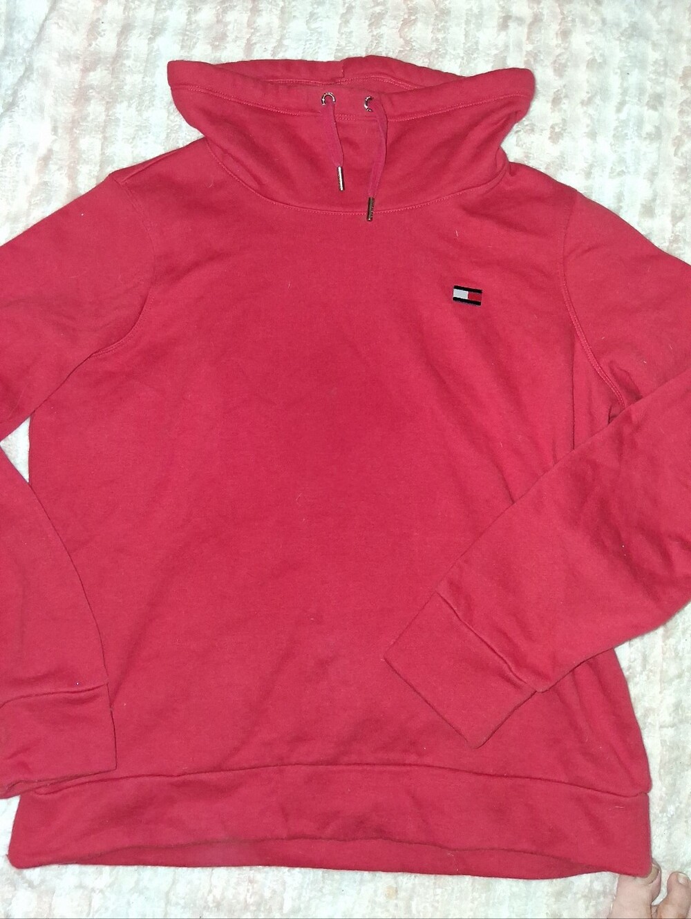 Tommy Hilfiger Red Turtleneck Pullover Sweatshirt
